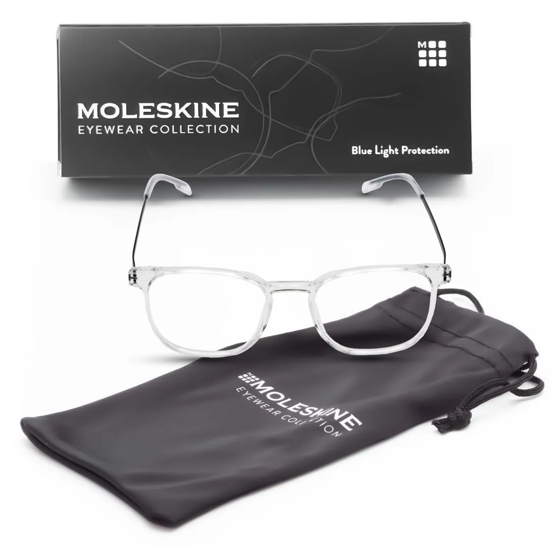 Moleskine - Blue Blocking Reading Glasses - MR3107 - Crystal