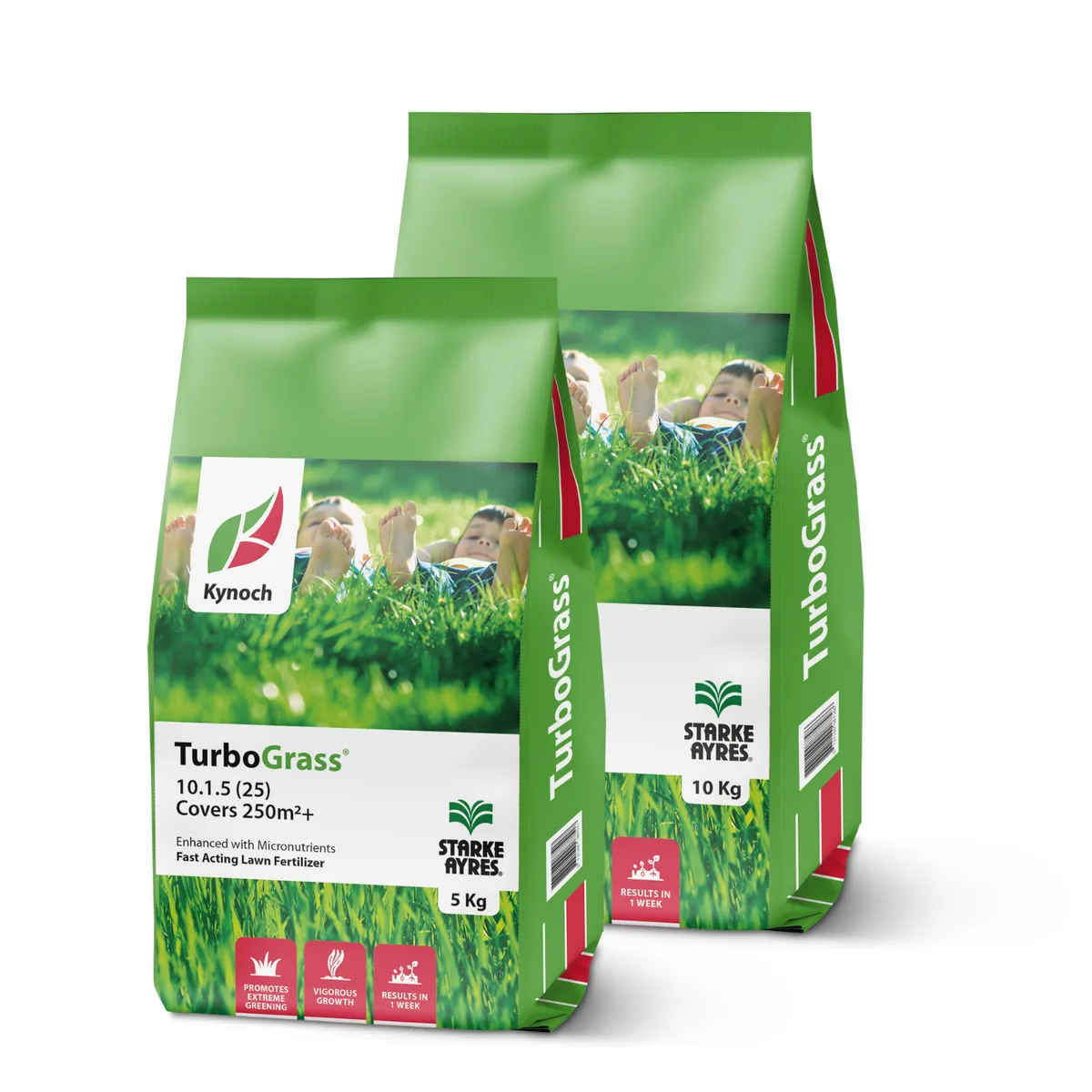 Kynoch Lawn Fertilizer - TurboGrass Combo 5kg + 10kg