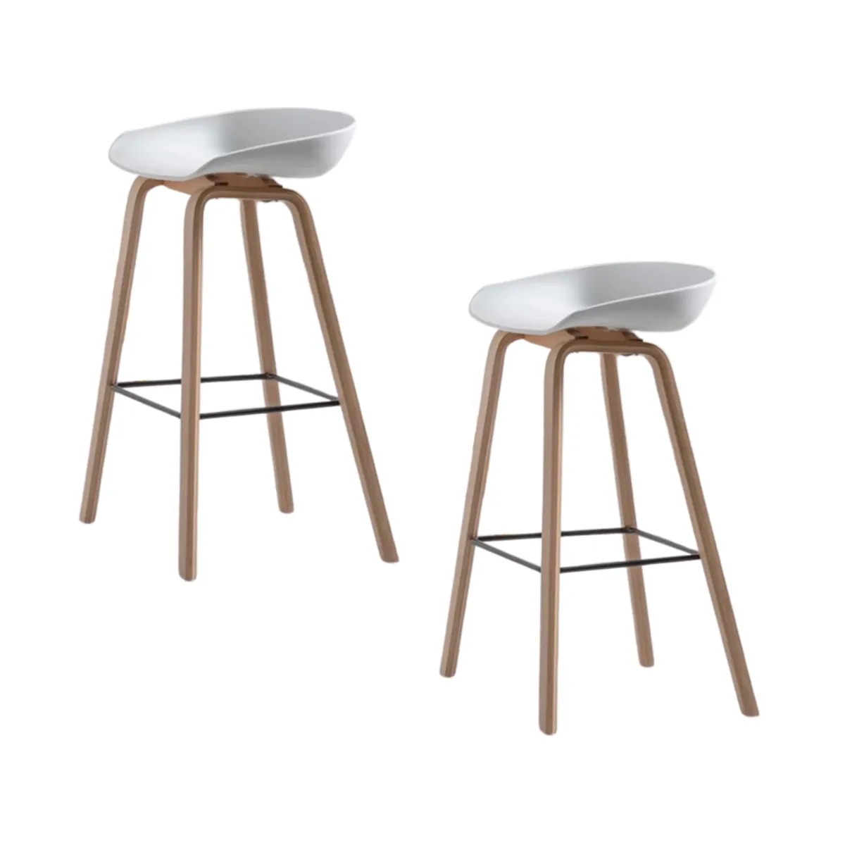 Infinity Homeware Toledo Kitchen Stools (Set of two) - White 
