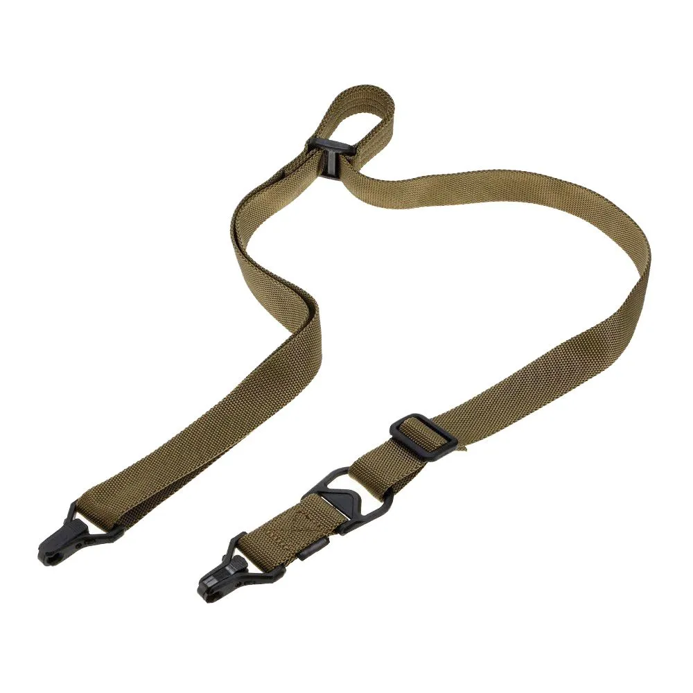 Portable Adjustable Tactical Hunting Gun Strap Rifle Point Sling - Tan