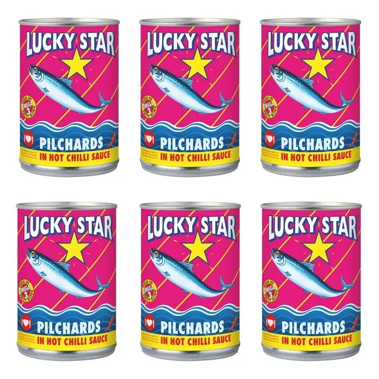 Lucky Star Pilchards In Hot Chilli Sauce 400g (Pack of 6)
