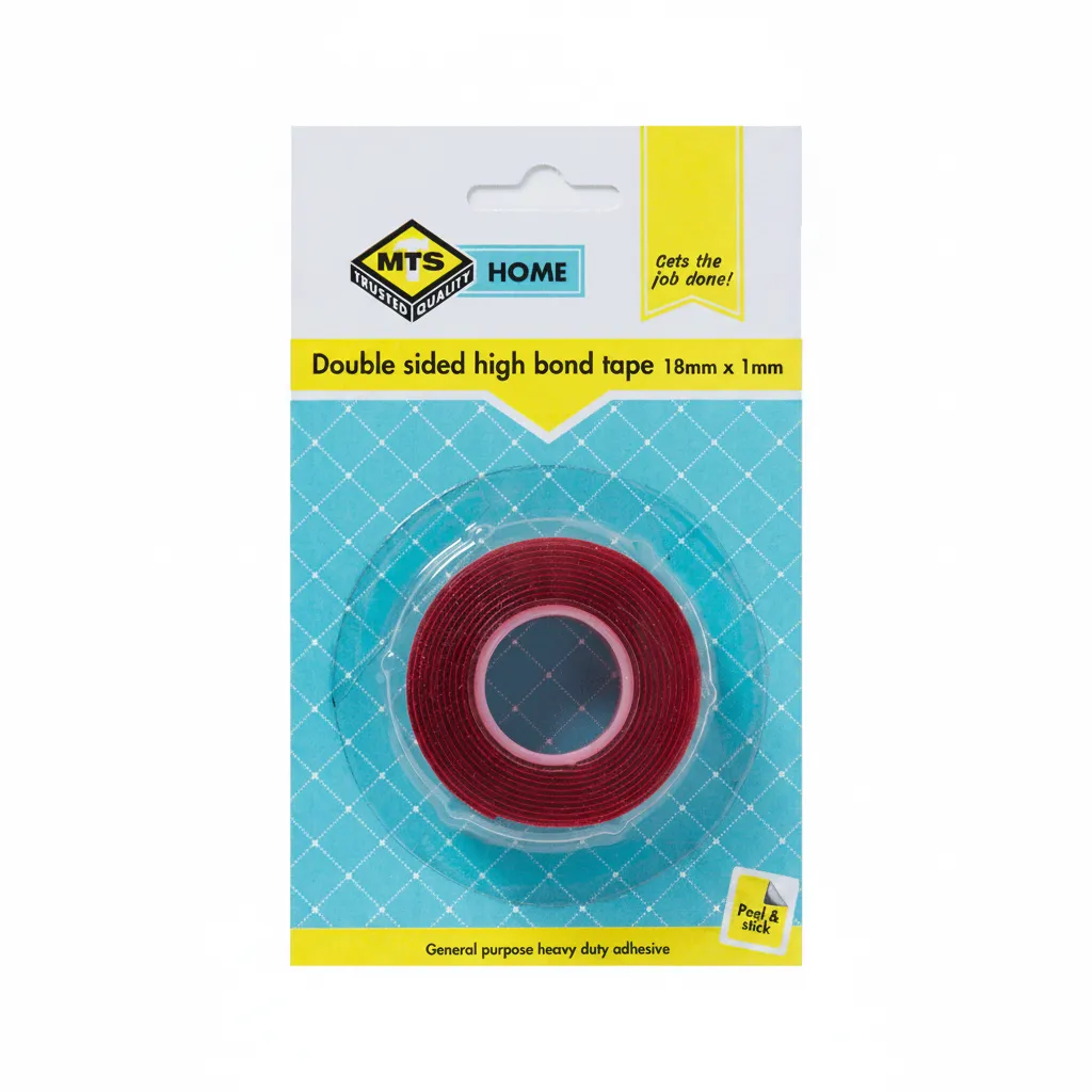 Double-Sided High Bond Tape 18mm x 1m for Strong Adhesion