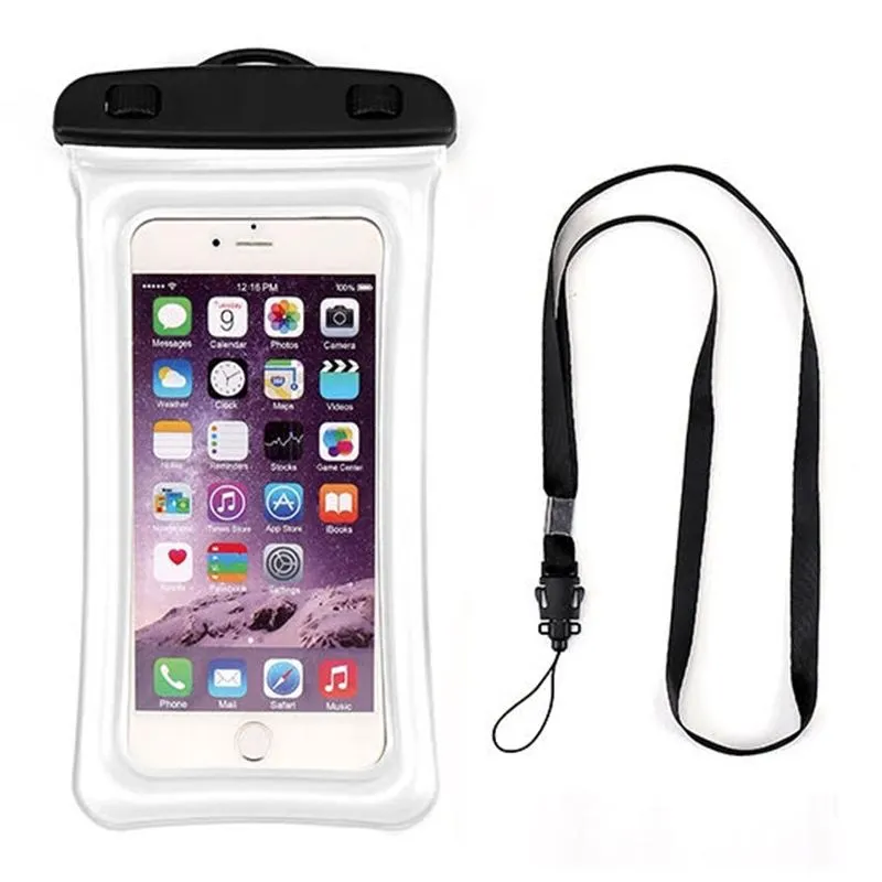 Waterproof Smartphone Case (Max Cellphone size 6.5") - Clear