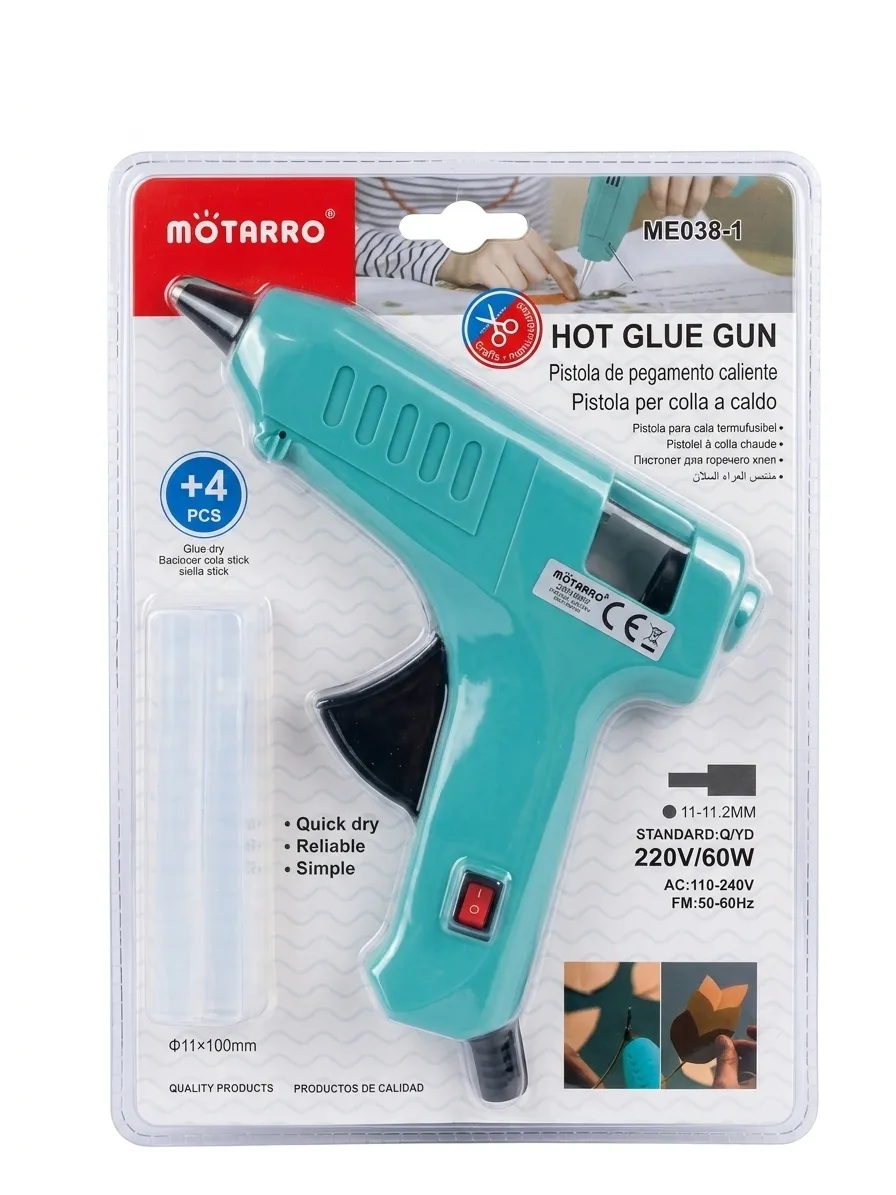 Motarro Hot Glue Gun - 11-11.2mm Craft Glue Gun | Art and Crafts - Blue