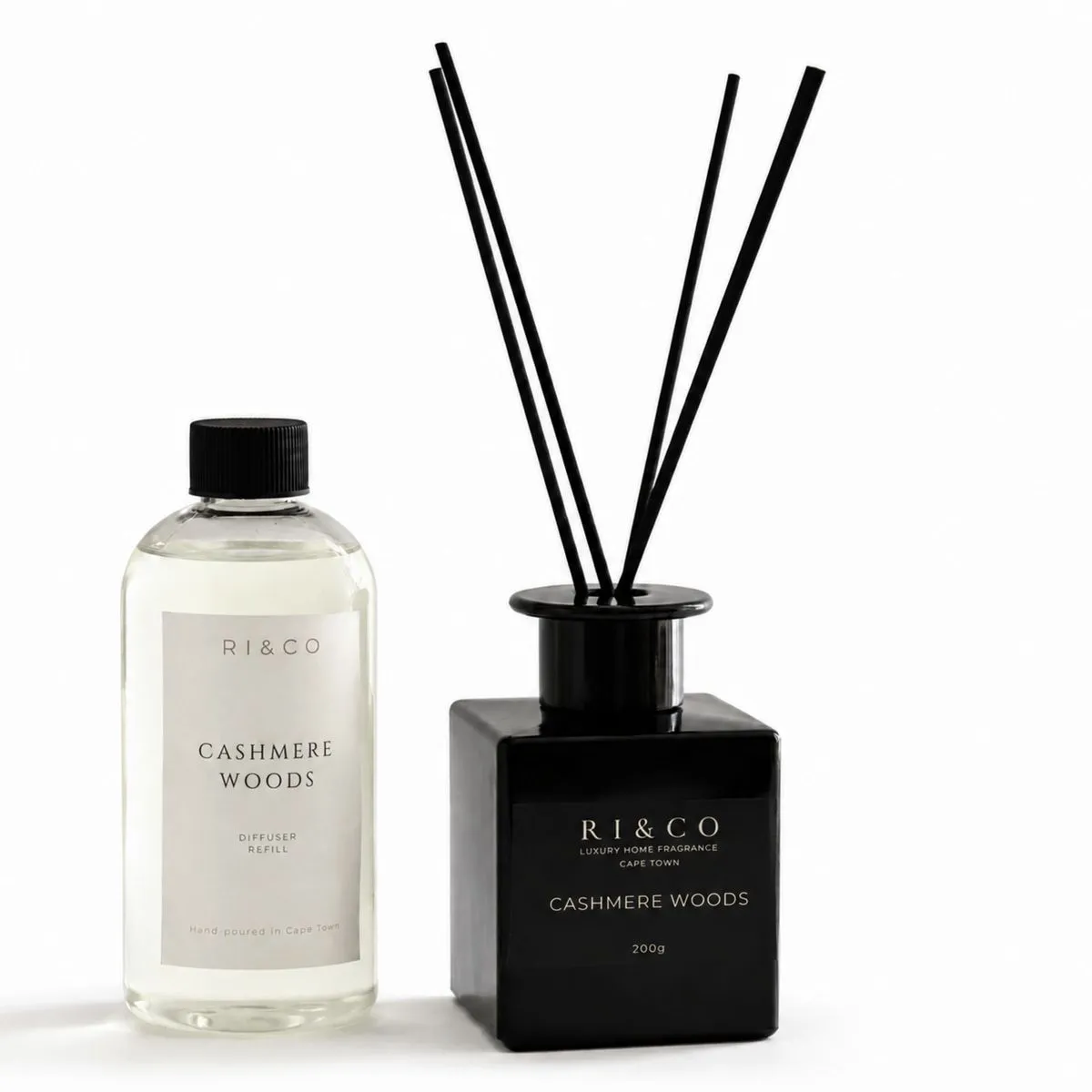 Cashmere Woods Reed Diffuser & Refill Set 200ml | Luxury Home Fragrance