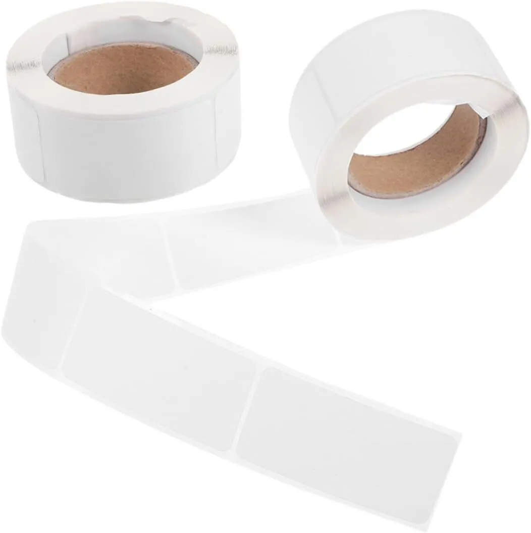 2rolls Removable Freezer Labels Blank Thermal Stickers for Food Storage