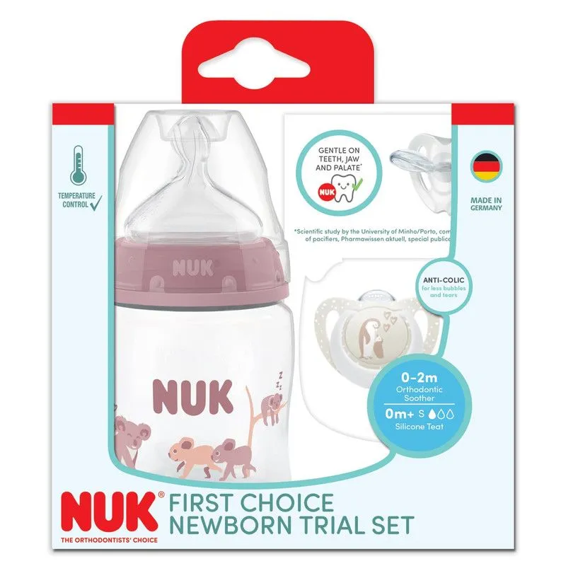 NUK First Choice Newborn Trial Pack Girl - 0 Months+