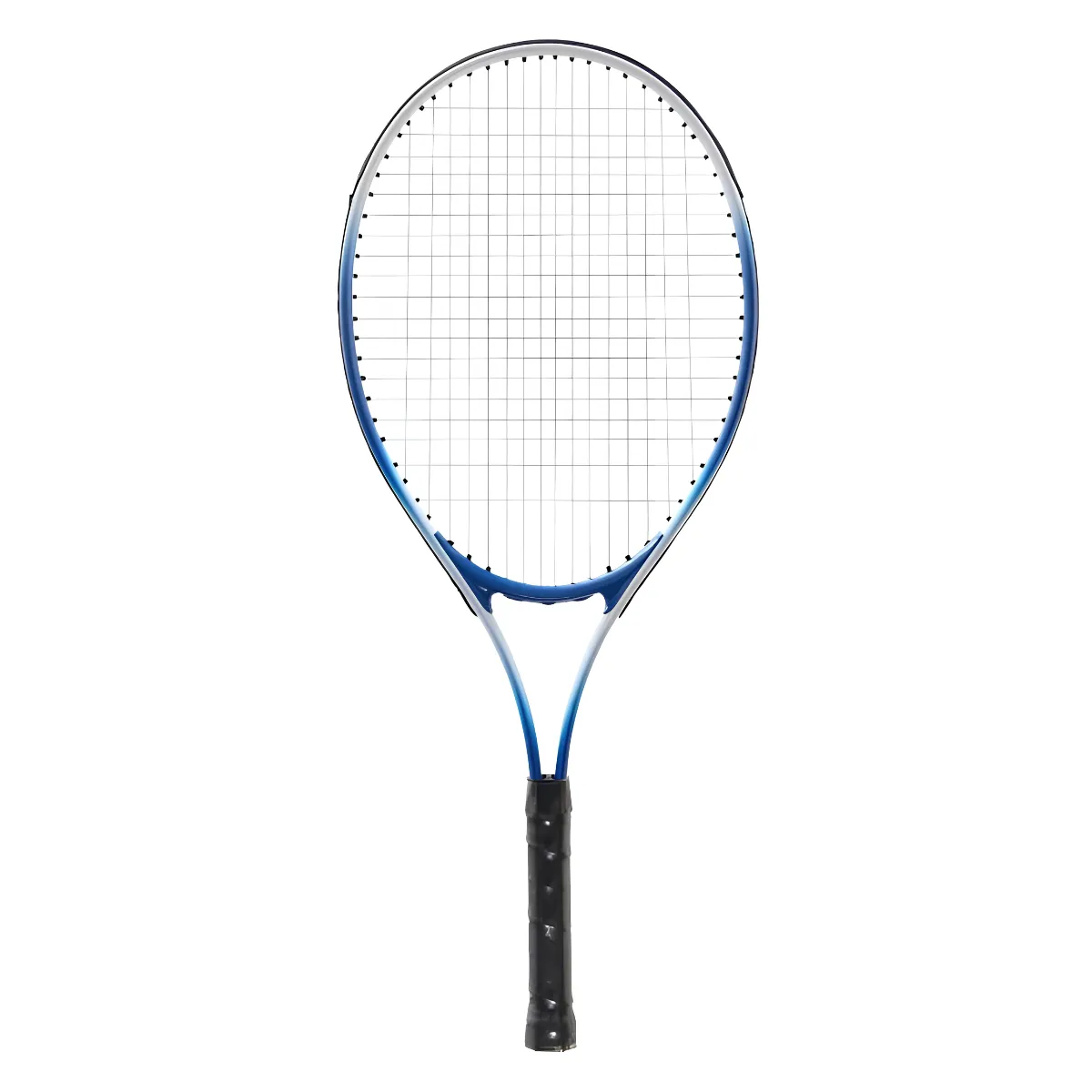 Lightweight Aluminum Alloy Tennis Racket for Practice with Soft Grip - Blue
