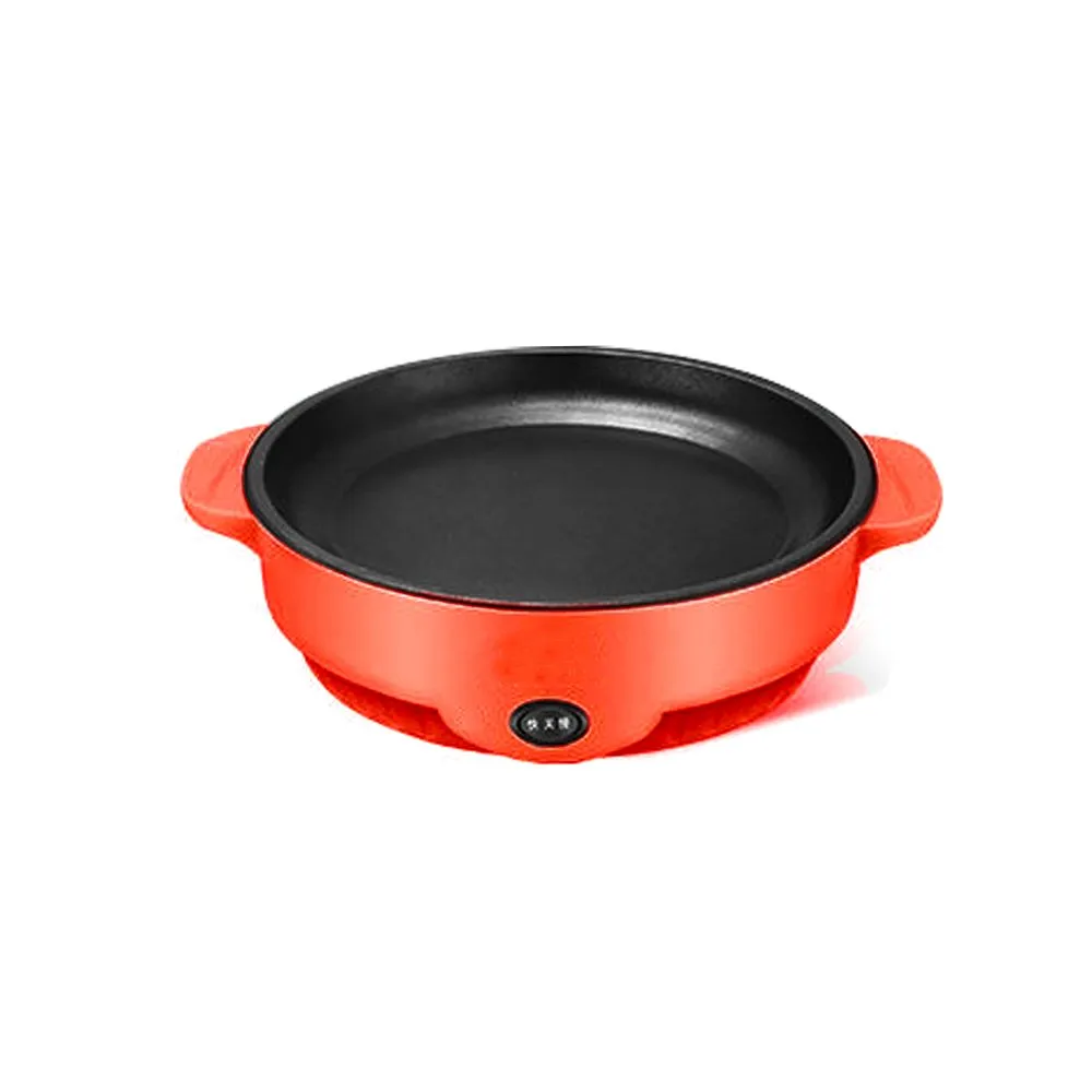 Electric Non-Stick Frying And Baking Pan - 22cm - Red