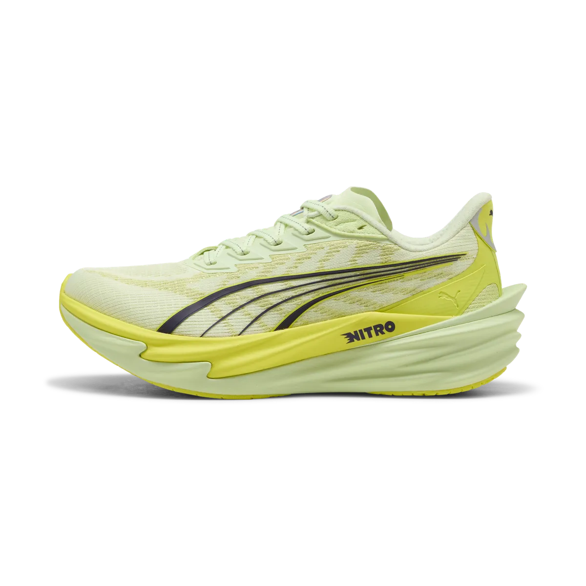 Puma Women's Deviate NITRO 4 Road Running Shoes - Apple Spritz/Lux Lime
