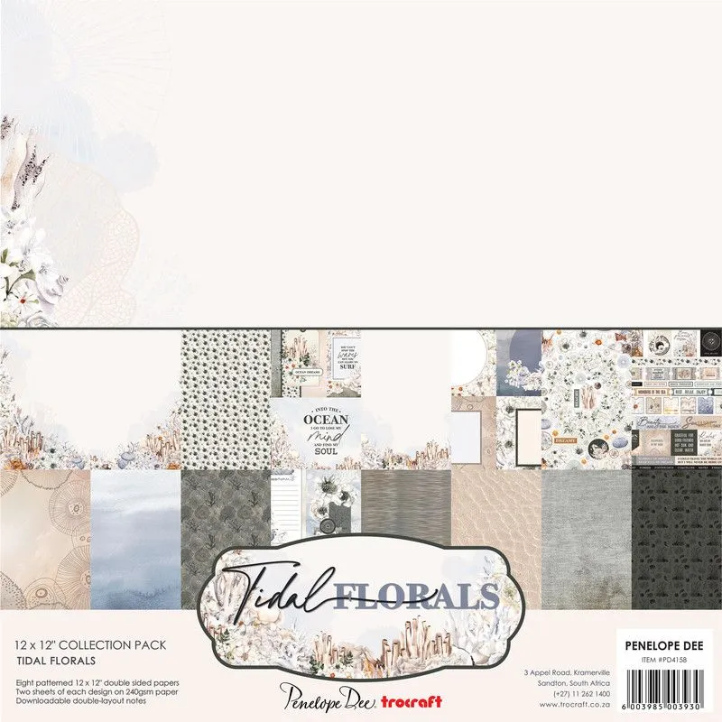 Penelope Dee Tidal Florals 12" x 12" Scrapbooking Collection Pack