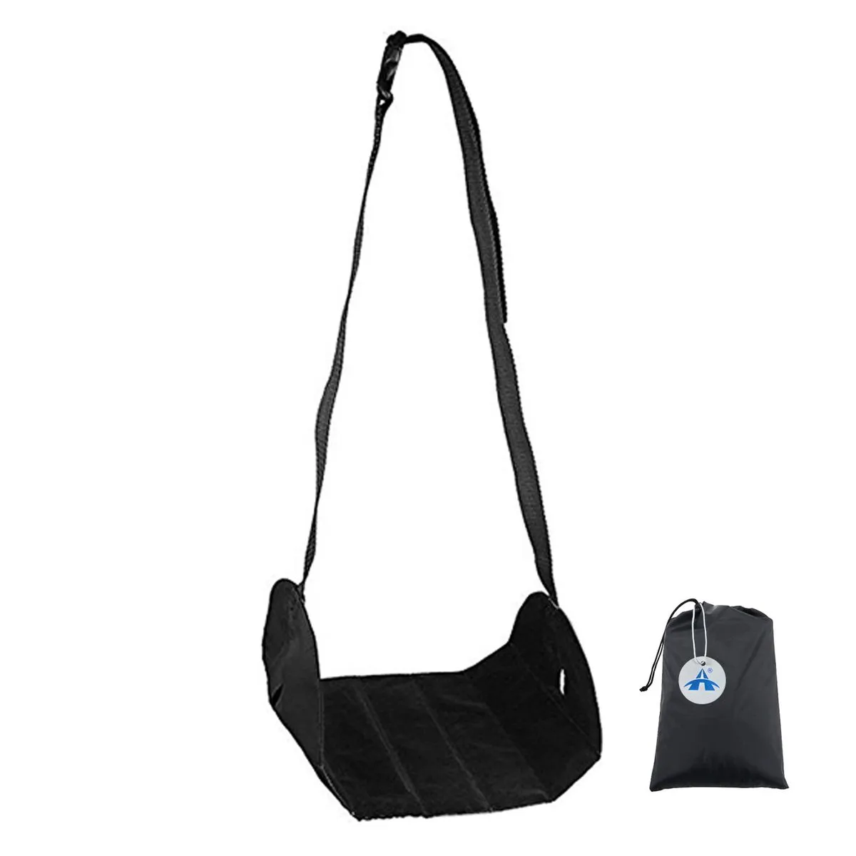 ALANES Travel Foot Hammock Office Airplane Footrest With Foam Pillow