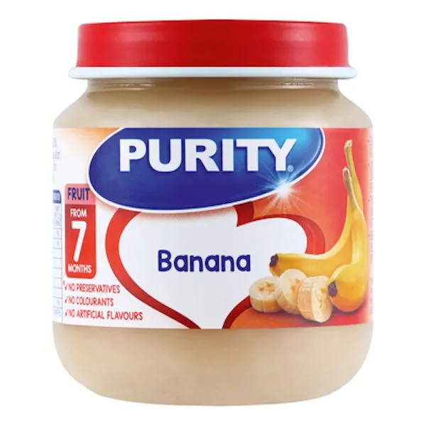 Purity Second Foods - Bananas 6x125ml Pack