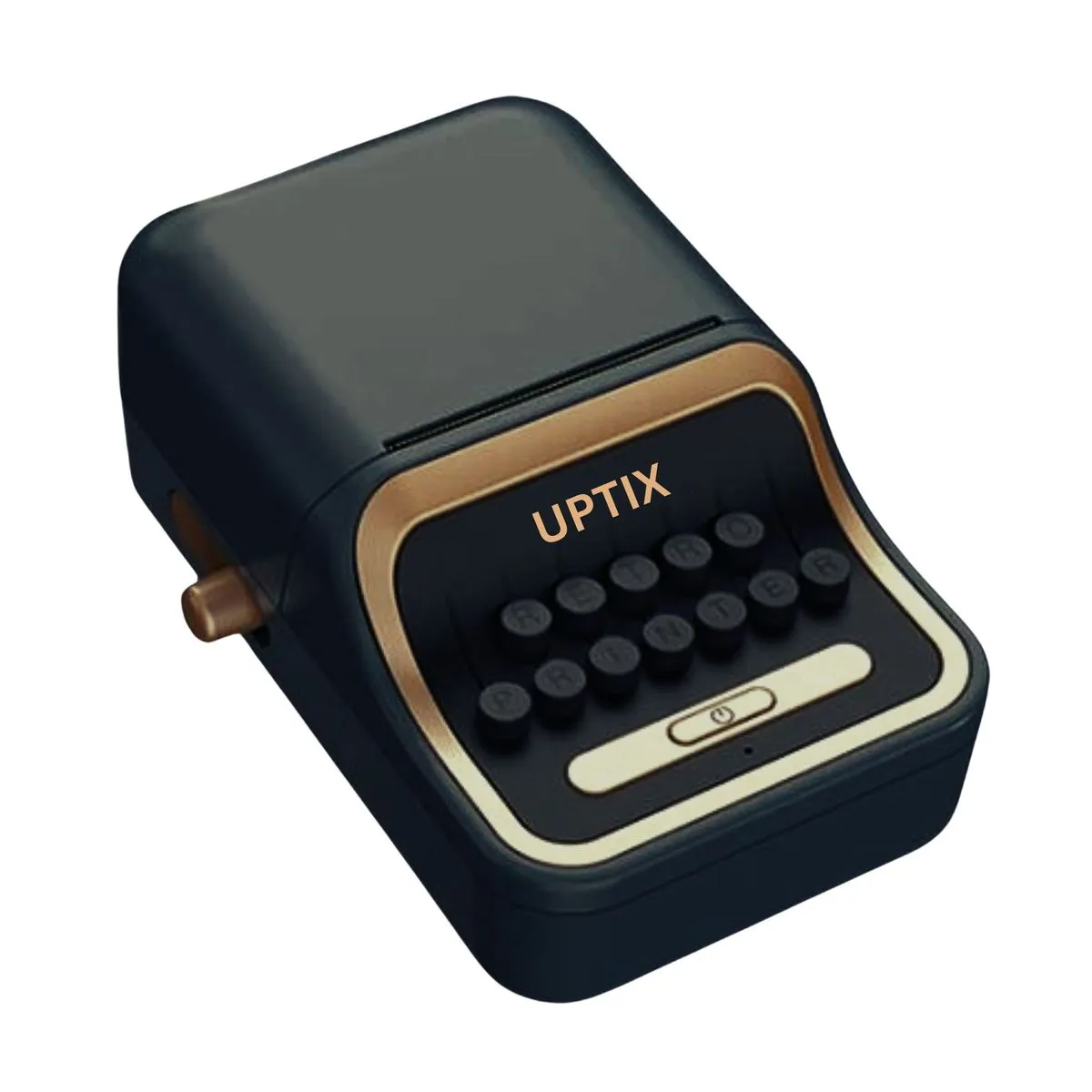 Uptix Portable Thermal Label Bluetooth Printer Including Free Labels - Vintage Black