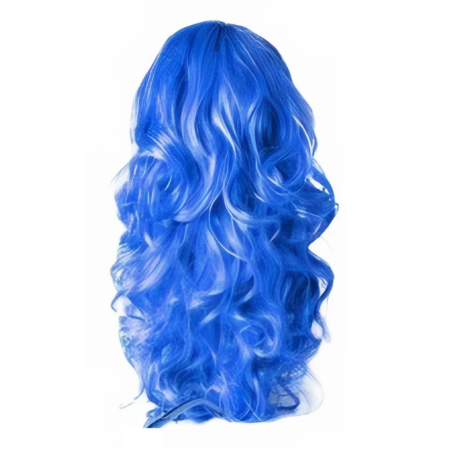 Colourfull Fun Dress Up Party Wig - Blue