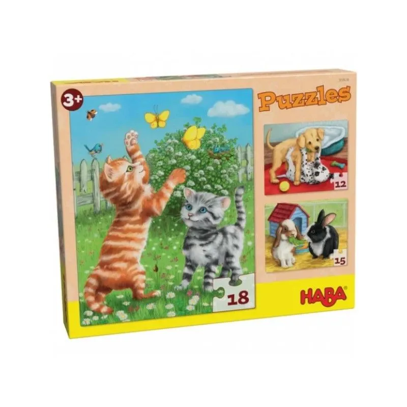 Haba 3in1 Puzzles Pets