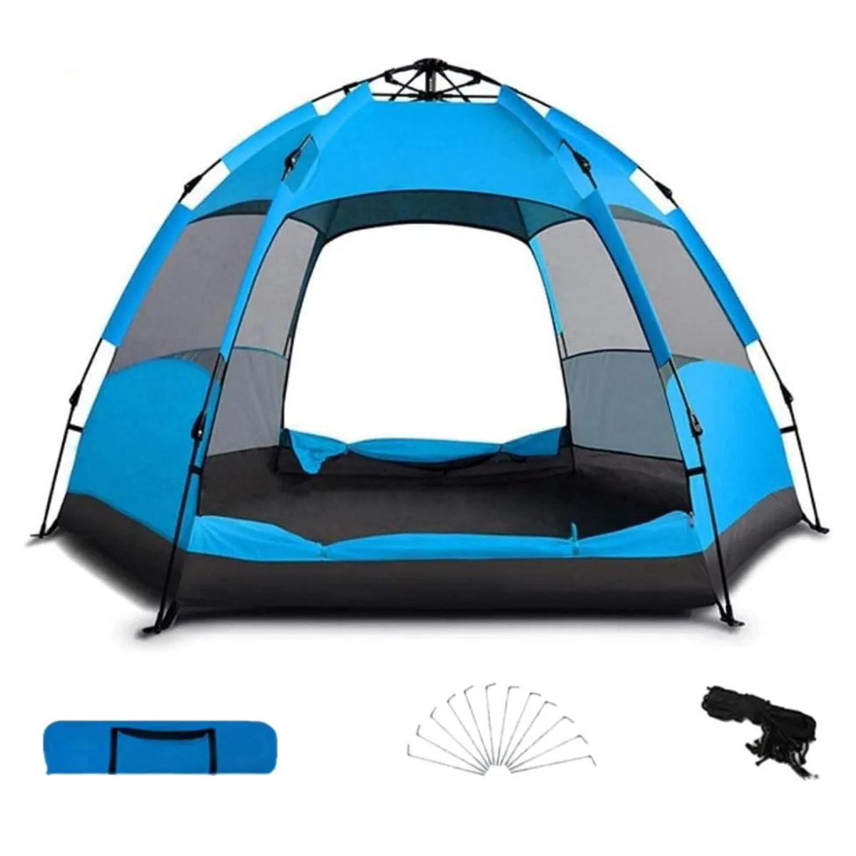 1-3 Person Camping Tent Foldable Folding Tents With Rope Nails Storage Bag