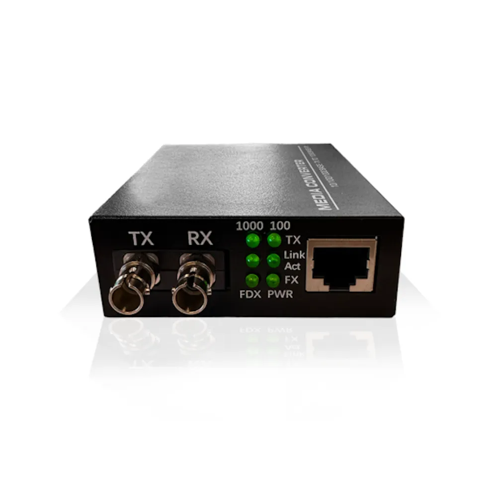 Media Converter - 10/100/1000Base-T RJ45 to 1000Base-X ST Duplex