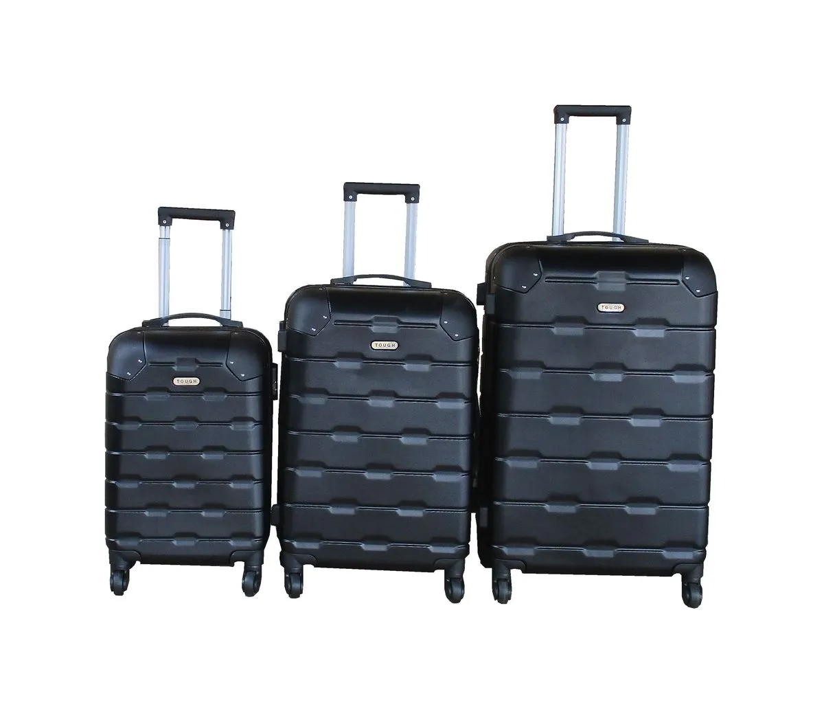 3 Piece Travel 27-Inch Luggage Suitcase Bag Set - Stylish - Black