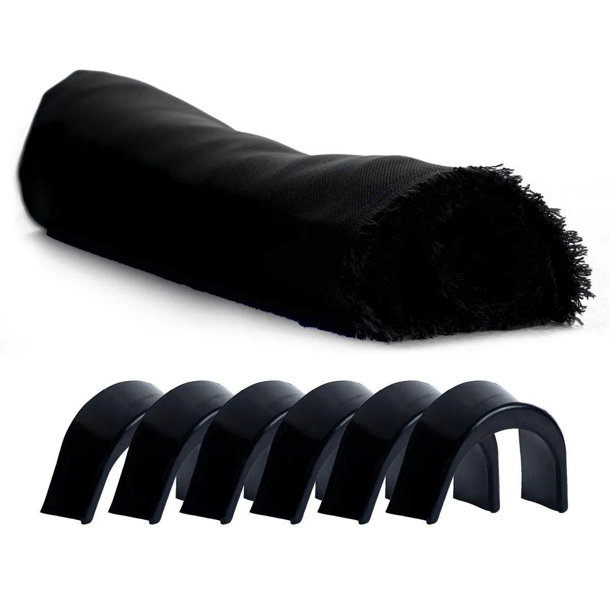 Pool and Snooker table cloth and Pocket Liners Combo - Black