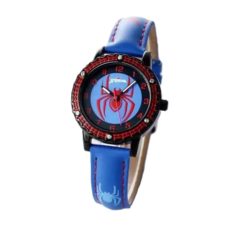 Children Cartoon Watch Boy Primary School Student Clock - Blue