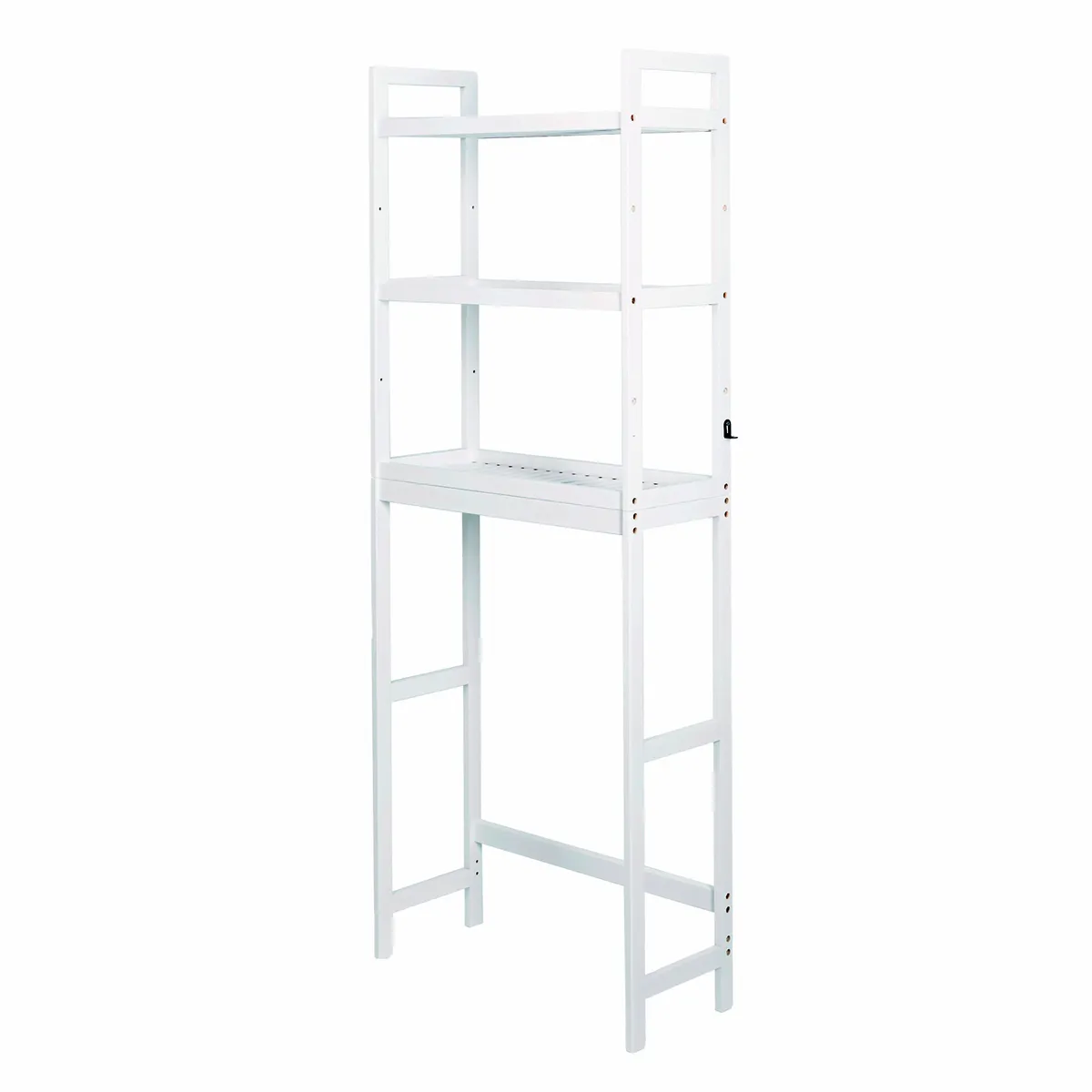 3-Tier Bathroom Organiser Shelf Adjustable Space-Saving - White