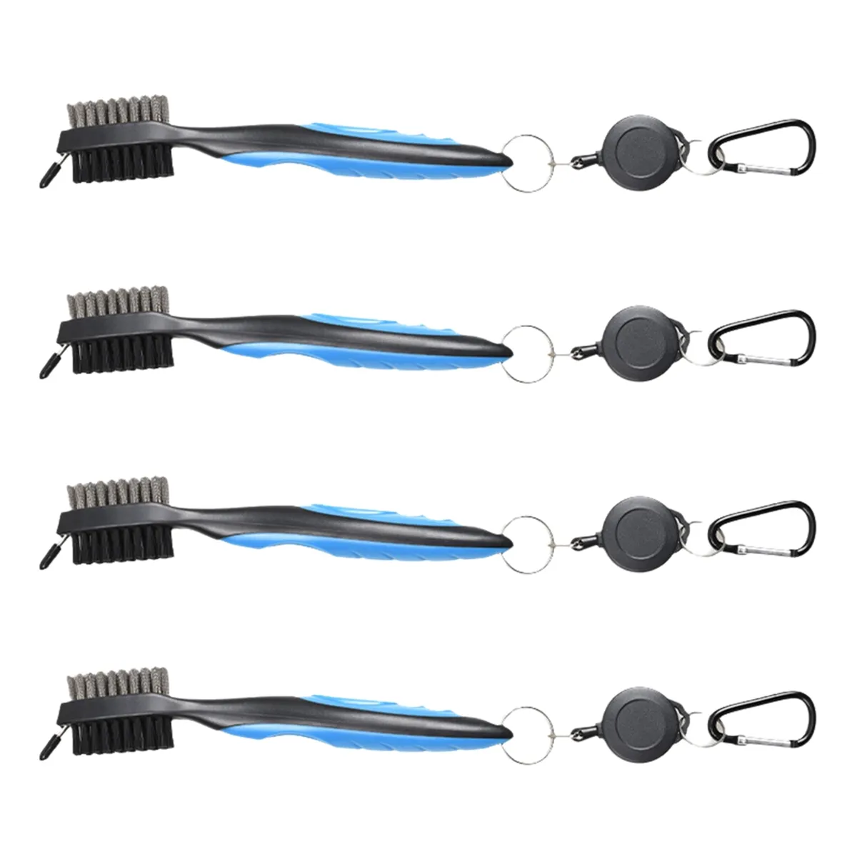 Golf Club Cleaning Brush Ball Double-Sided Cleaning Tool Blue