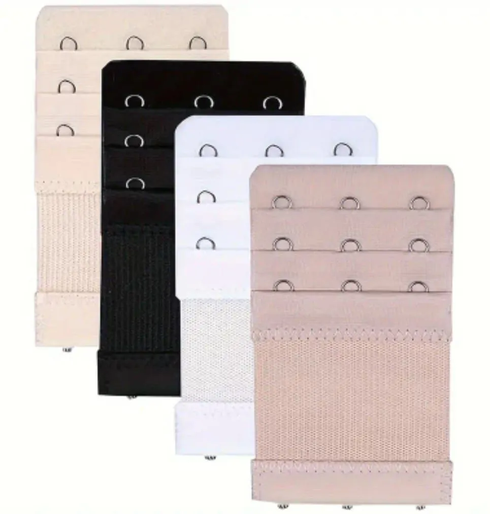 4 Pieces Bra Extender 3 Hooks