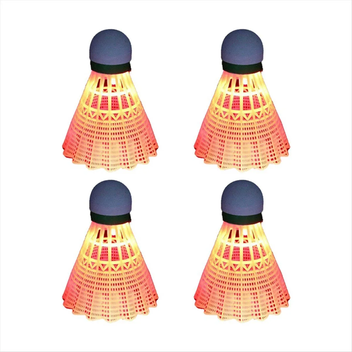 Light-Up Shuttlecocks Badminton Set Red