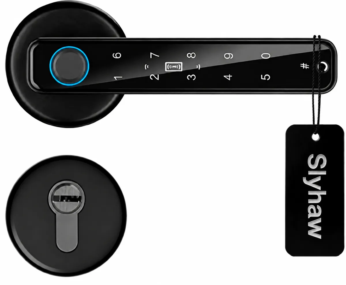 Slyhaw-Fingerprint + Code + IC Card + Key -Smart lock System Access Control