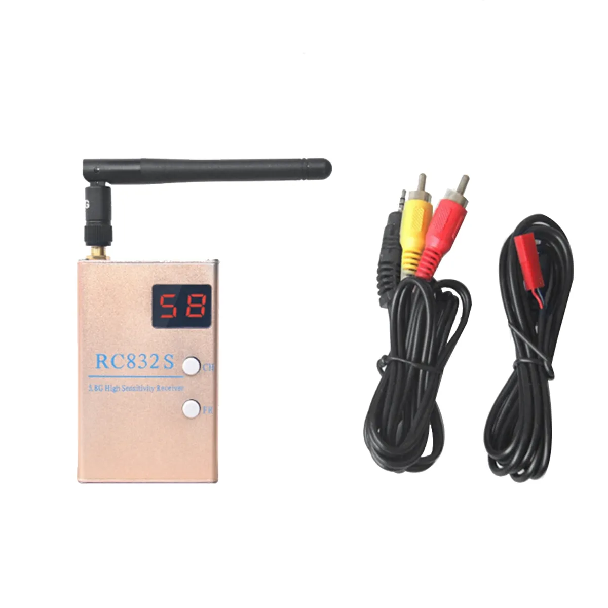 RC832S FPV 5.8G 48CH Receiver Video Audio AV Receiver
