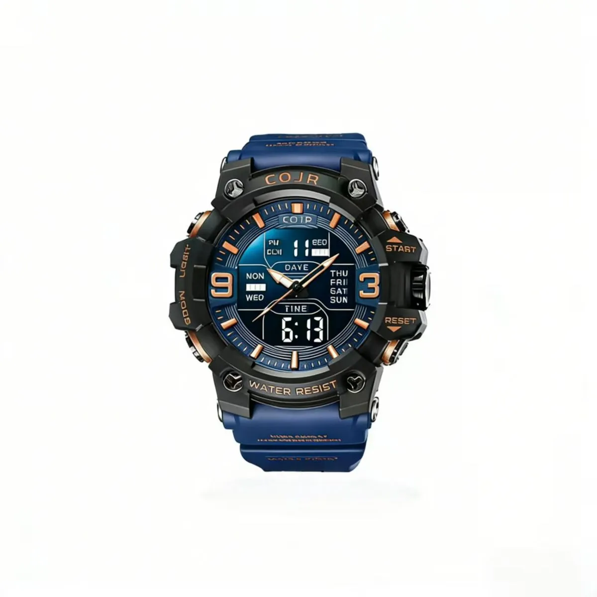 Men's Digital Sports Watch 50M Waterproof LED Backlight Calendar Watch