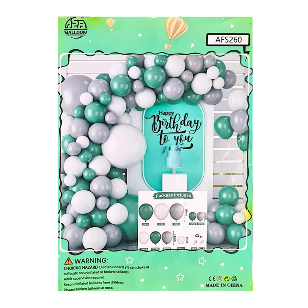Party Balloon Garland Set - Happy Birthday To You