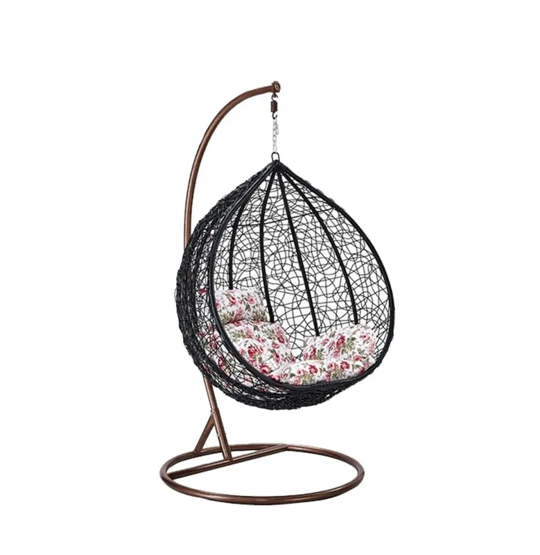 Swing Hanging Chairs - Patio / Garden / Balcony Chairs - Black Colour
