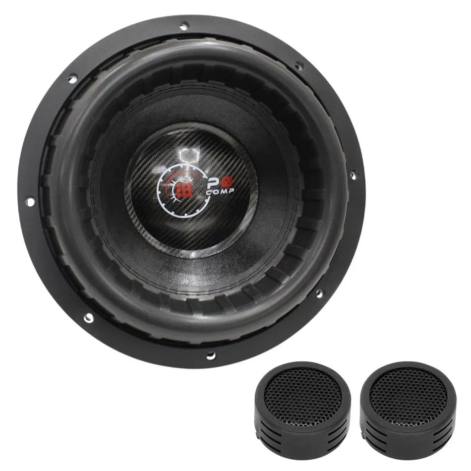 Powerbass - Subwoofer & Evo Tweeters - Rage12D4 Rage Series - 12" - 3500w