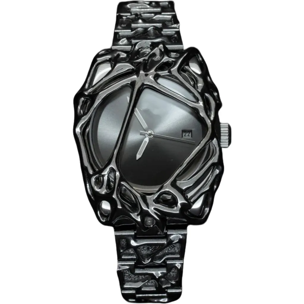 Alabaster Style Shaped Watch - Black
