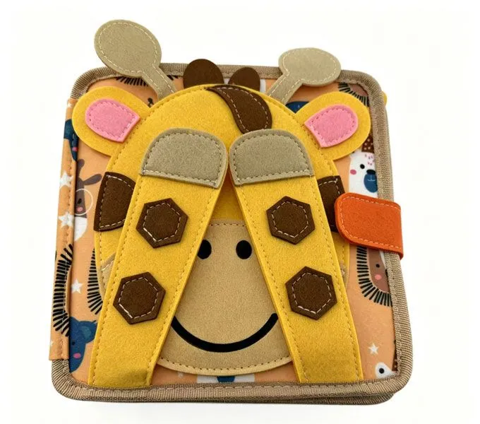 3D Felt Busy Book for Kids, Interactive Sensory Learning Activity Book
