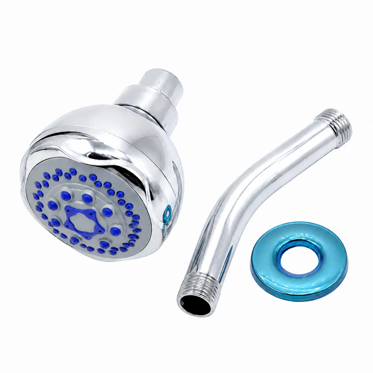 3-Mode Adjustable Shower Head Set with Arm and Wall Plate AY411-003