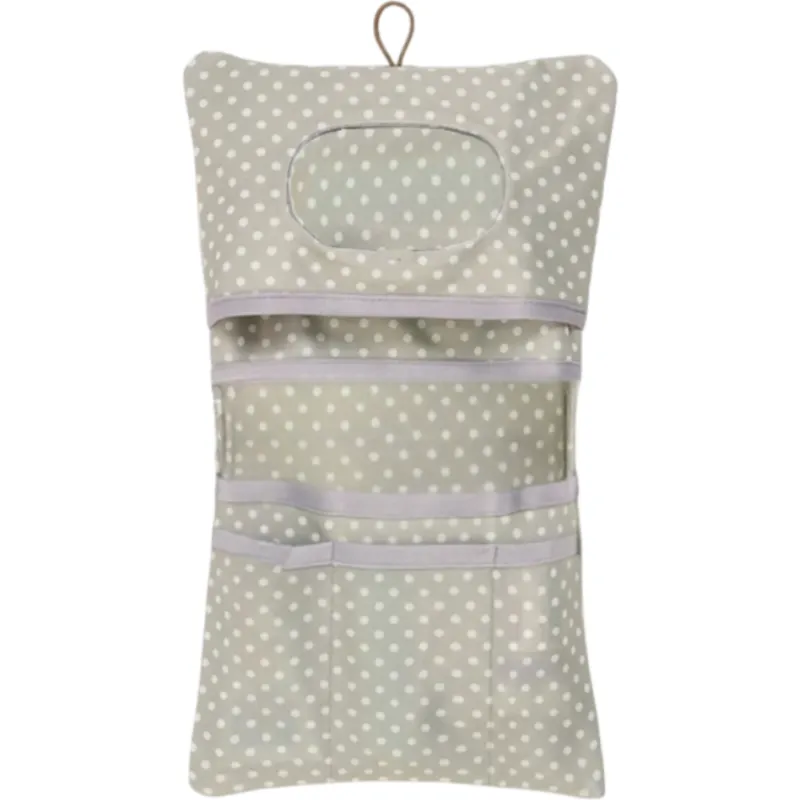 2-in-1 Diaper Bag Organizer & Cosmetic Pouch, Polyester, Cream/Grey