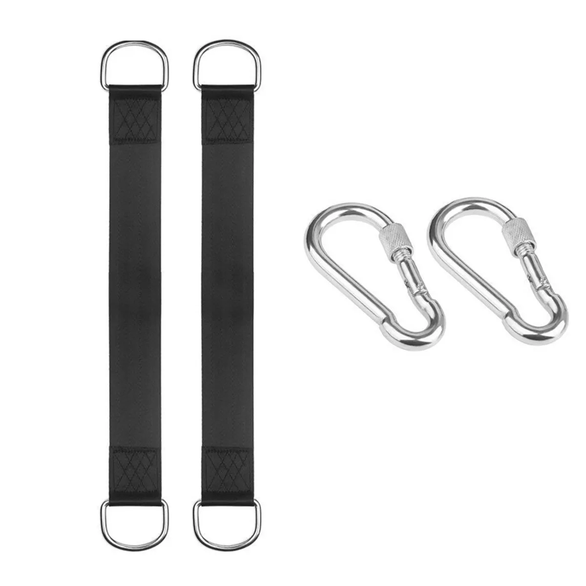 Tree Swing Straps Hanging Kit with 2 Carabiners Extension Belt 3 0M