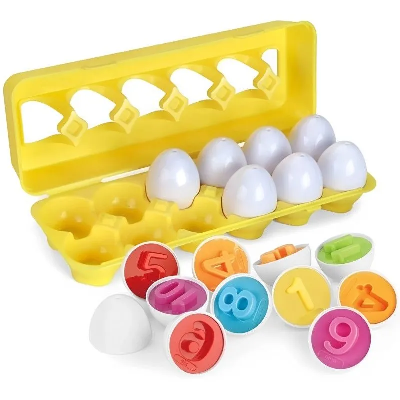 Toddler Egg Educational Toy Matching Color and Number Learning Egg Toy Gift