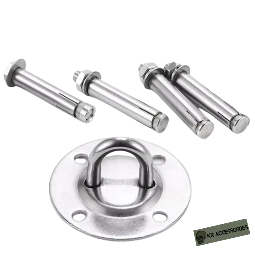 DIY Stainless Steel Wall/ Floor Mount Anchor & 4 Bolts Kit