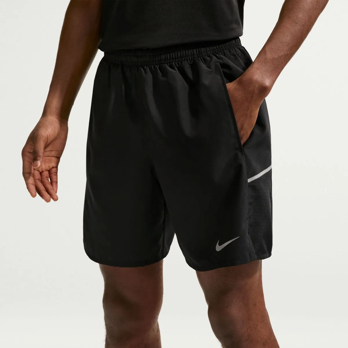 Nike Men's Miler Dri-FIT 7" 2-in-1 Running Shorts - Black/Reflective Silver