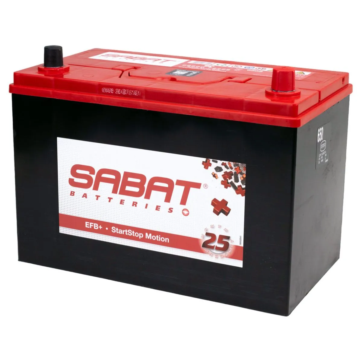 Sabat Batteries 12V Vehicle Battery - Size: 650