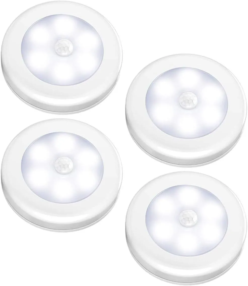 Motion Activated LED Night Lights for Indoor Stairs and Hallway Battery
