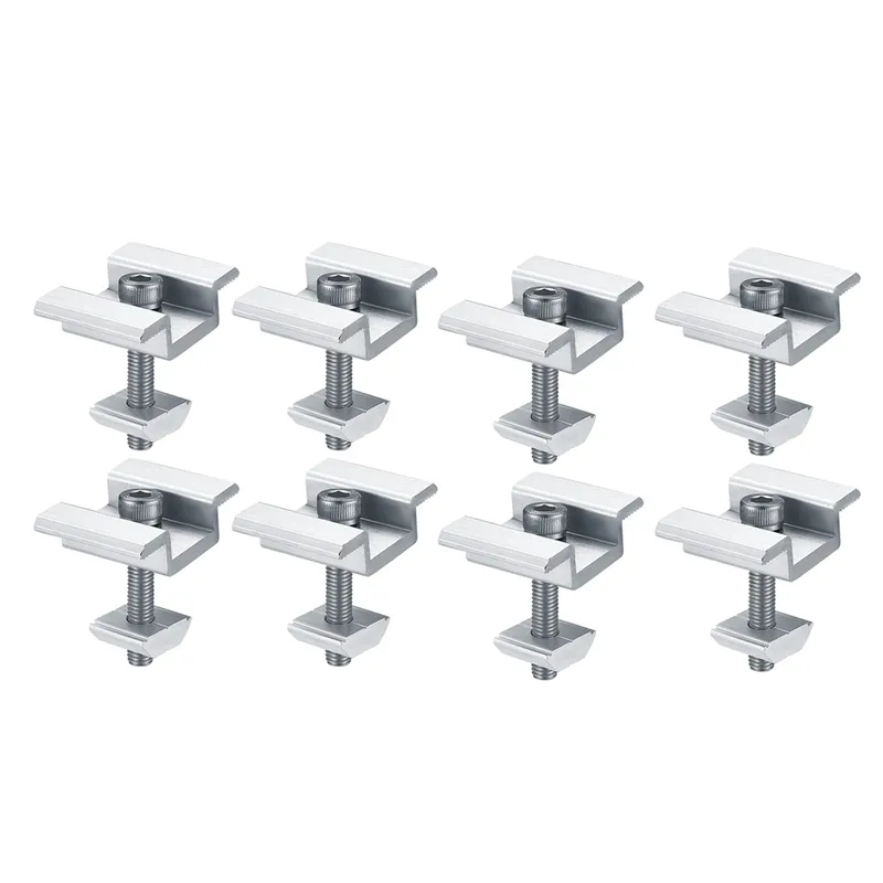 8Pcs Solar Panel Mounting Brackets Clamps For Pv Solar Panel 30Mm