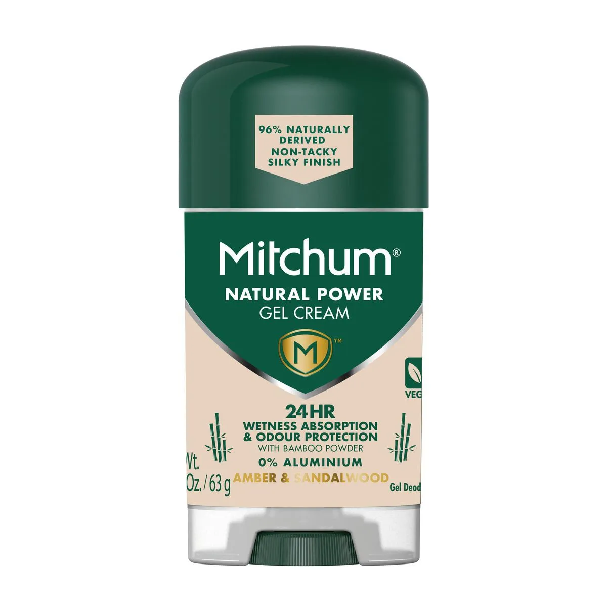Mitchum Men Amber & Sandalwood Gel Crème - 63g