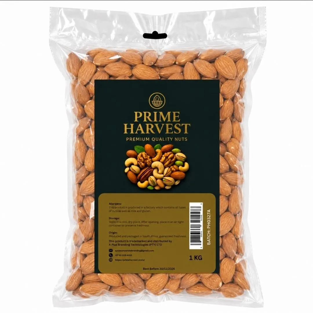Prime Harvest Almonds 1kg - Premium Quality & Healthy Snack