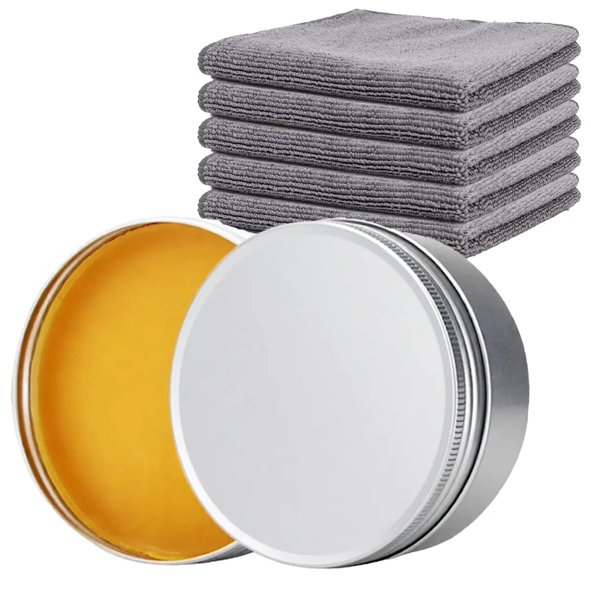 7 Pieces Wood Wax with Cleaning Towels Polishing Wax Furniture Wax Polish