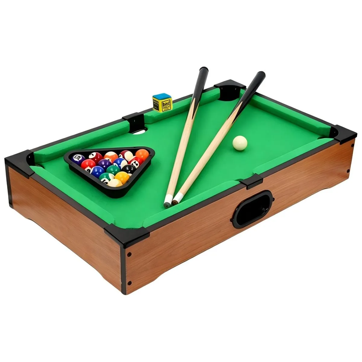 Mini Pool Table Wooden Billiards Tabletop Board Game